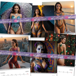 Calendar 2025 - Bodypaint by Daria Lopez