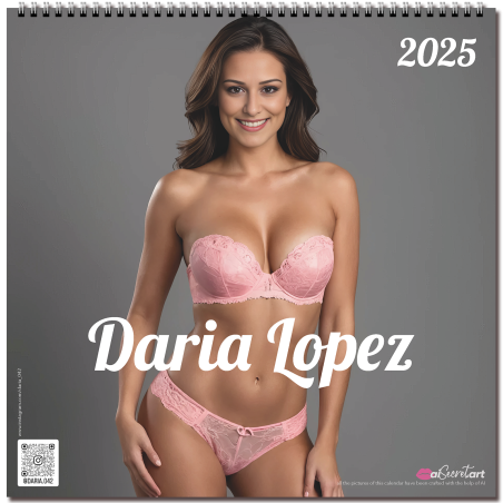 Calendar 2025 - Daria in lingerie