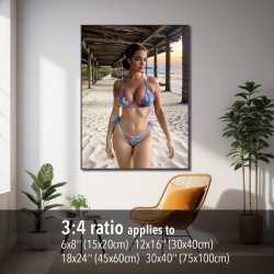 Poster (5 variants) - Vai - Gold bikini A