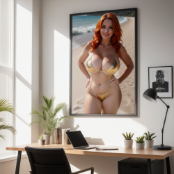 Poster (6 variants) - Vai - Gold bikini B