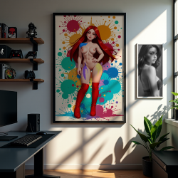 Poster (12 variants) - Paint Splatter - Bouchy AI Art