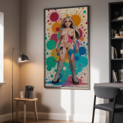 Poster (12 variants) - Paint Splatter - Bouchy AI Art