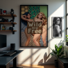 Poster (12 variants) - Wild and Free - Bouchy AI Art